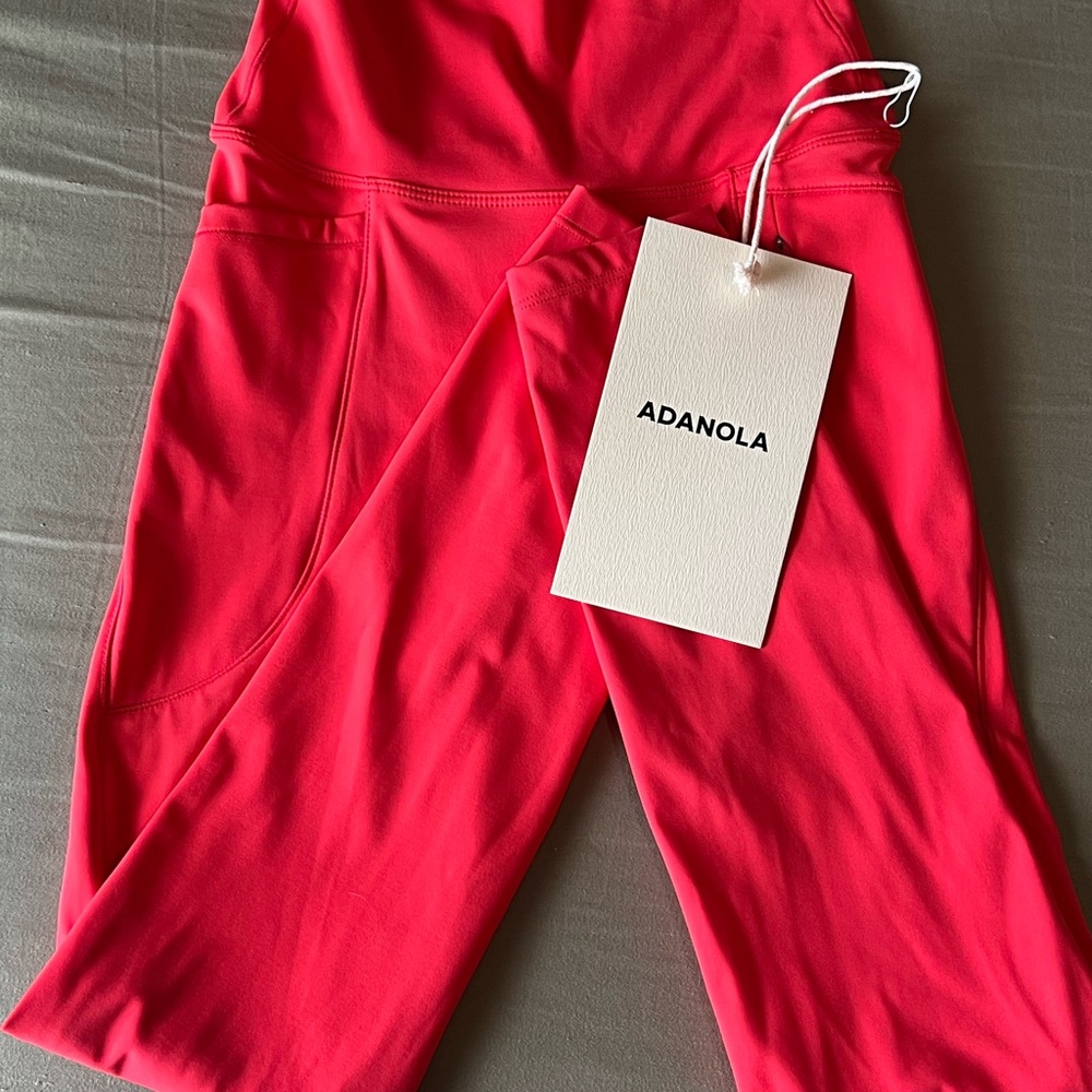 Adanola Apple Red Seam Detail Leggings